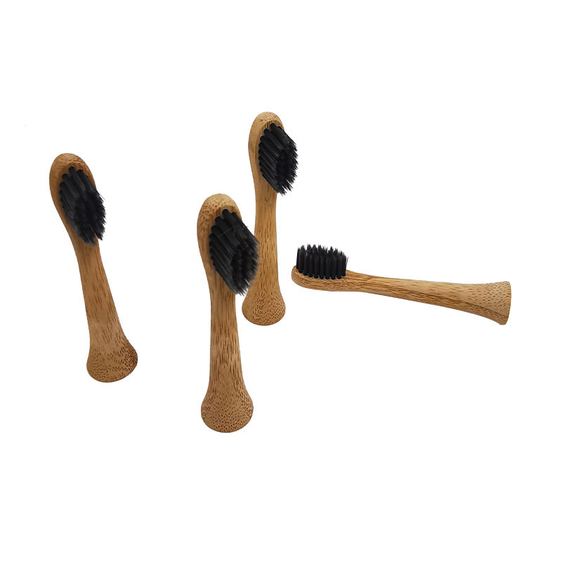 100% Bamboo Electric Toothbrush Head Biodegradable Soft Bristle Alternative for Home Use