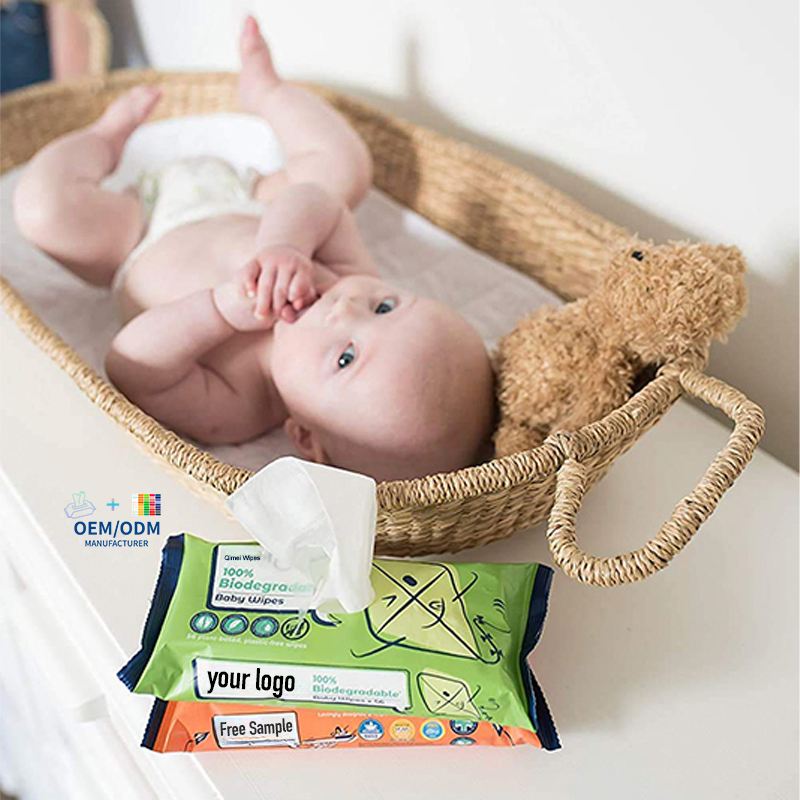 OEM/ODM High Quality Organic Baby Wet Wipes Unscented Antibacterial Pamper Cleansing Water Wipes for Face Body Direct Factory Price