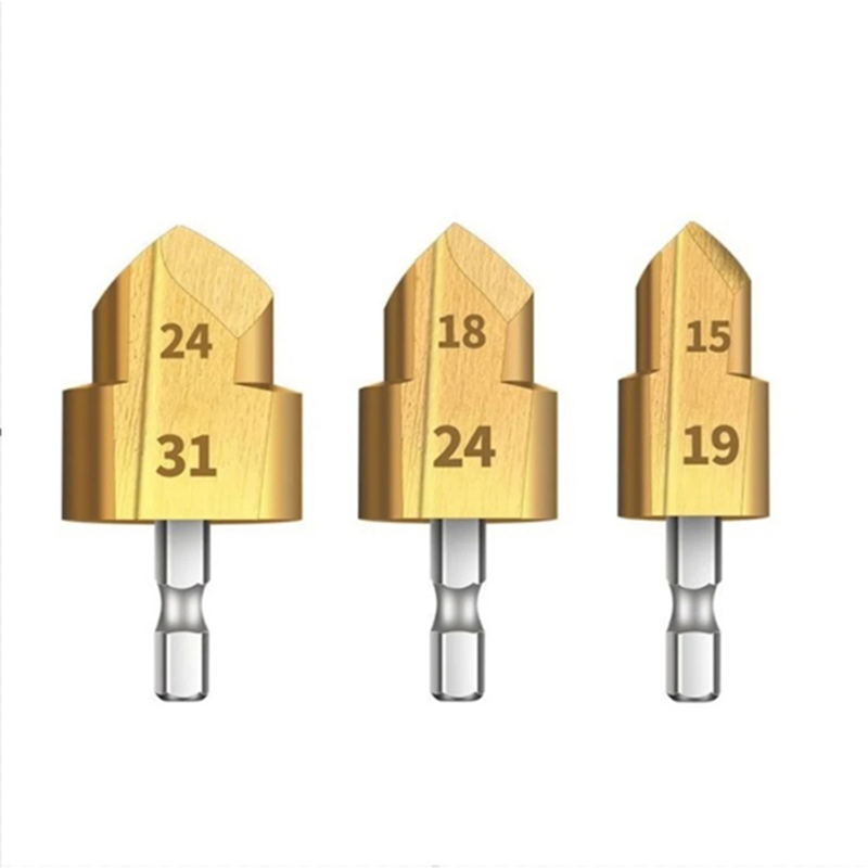 Wholesale 3PCS 31/24/19 Hex Shank PPR Lifting Stepped Drill Bits Set