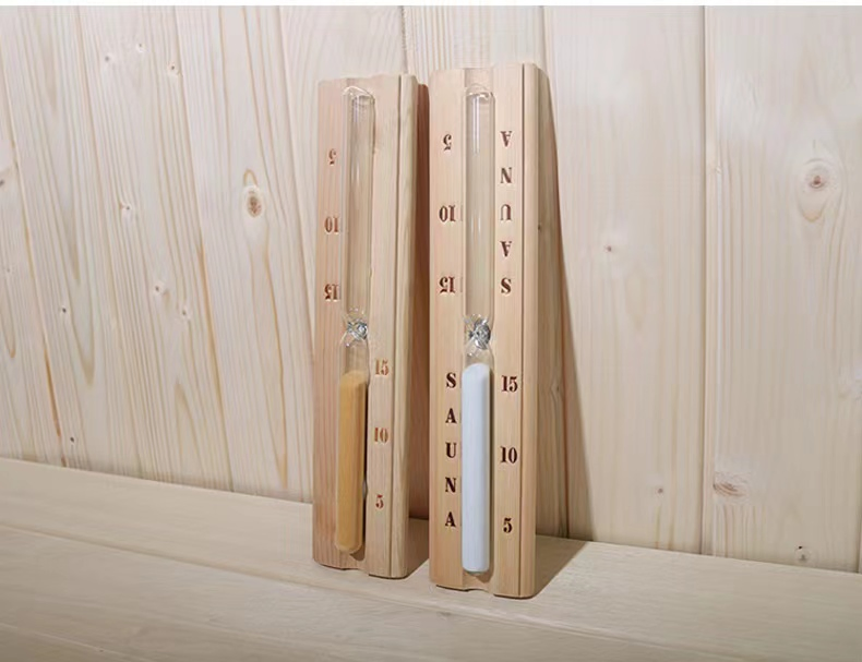 Wood Sauna Hourglass Sand 15 Minute Sauna Timer
