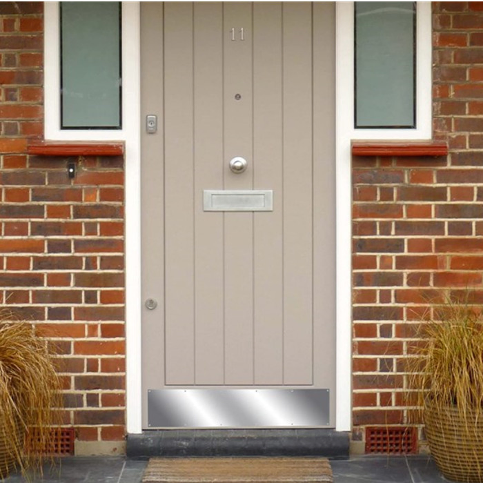 Stainless Steel Mop Plate Door Kick Plate for with Satin Finishes