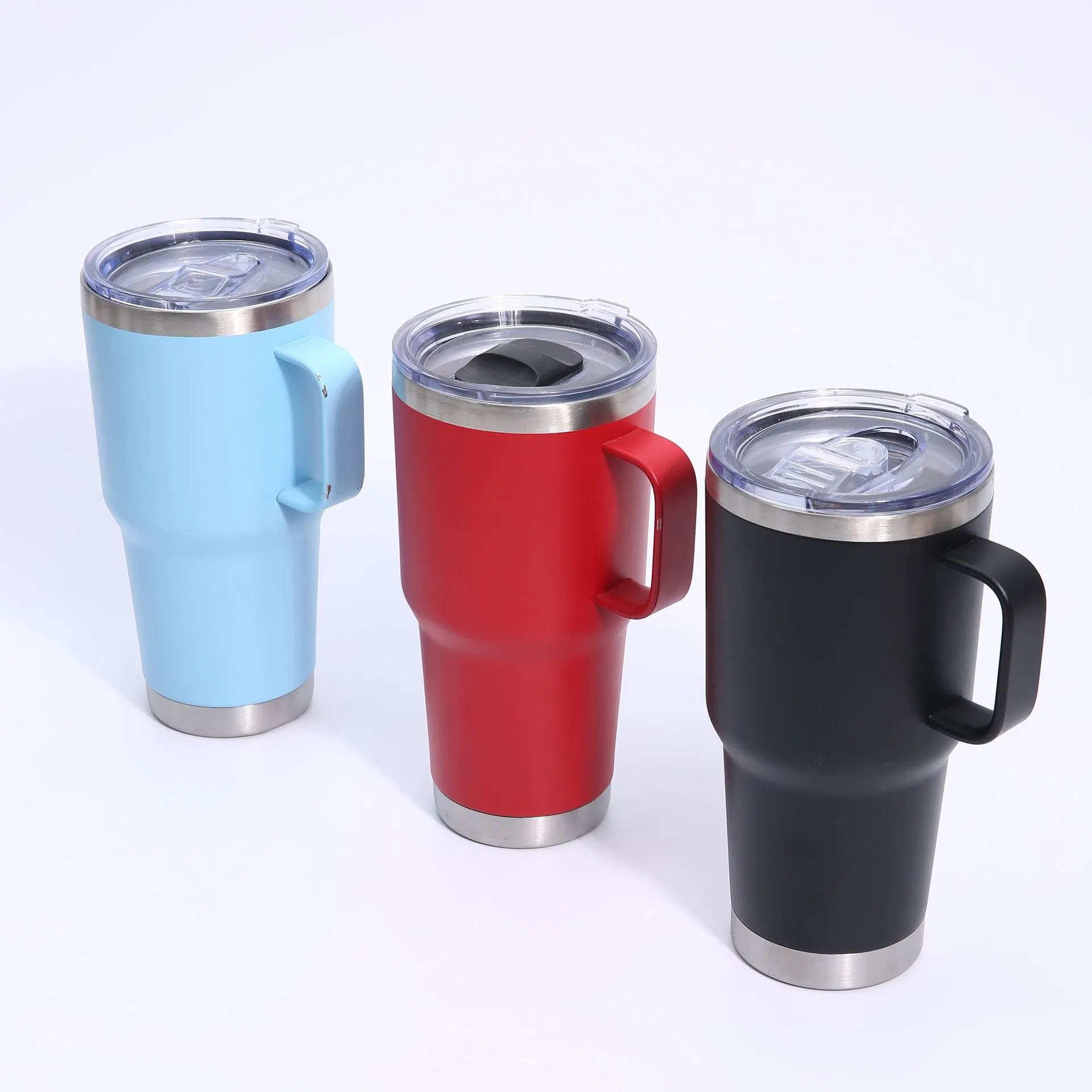 Термокружка 30oz с порошковым покрытием и крышкой