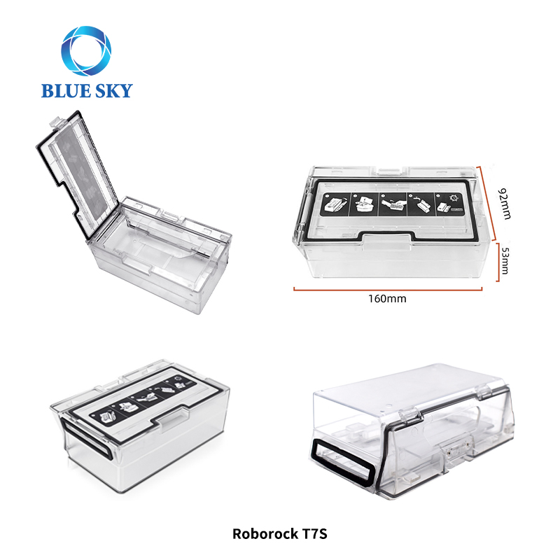 Robot Vacuum Cleaner Dust Bin Box Spare Parts for Roborock T7 T7s T8 Xiaomi S5 S50 S6 Mijia 1c G1 Stytj02ym Dreame W10 S10