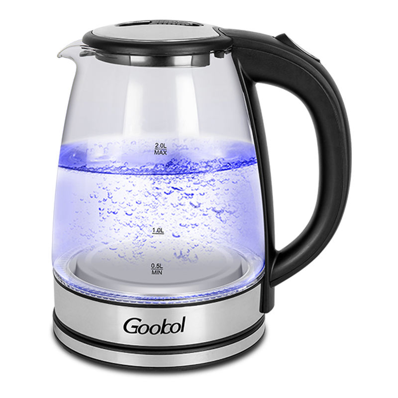 1.8L Kettles Glass Electric Kitchen Glass Tea Electric Kettle with LED Light