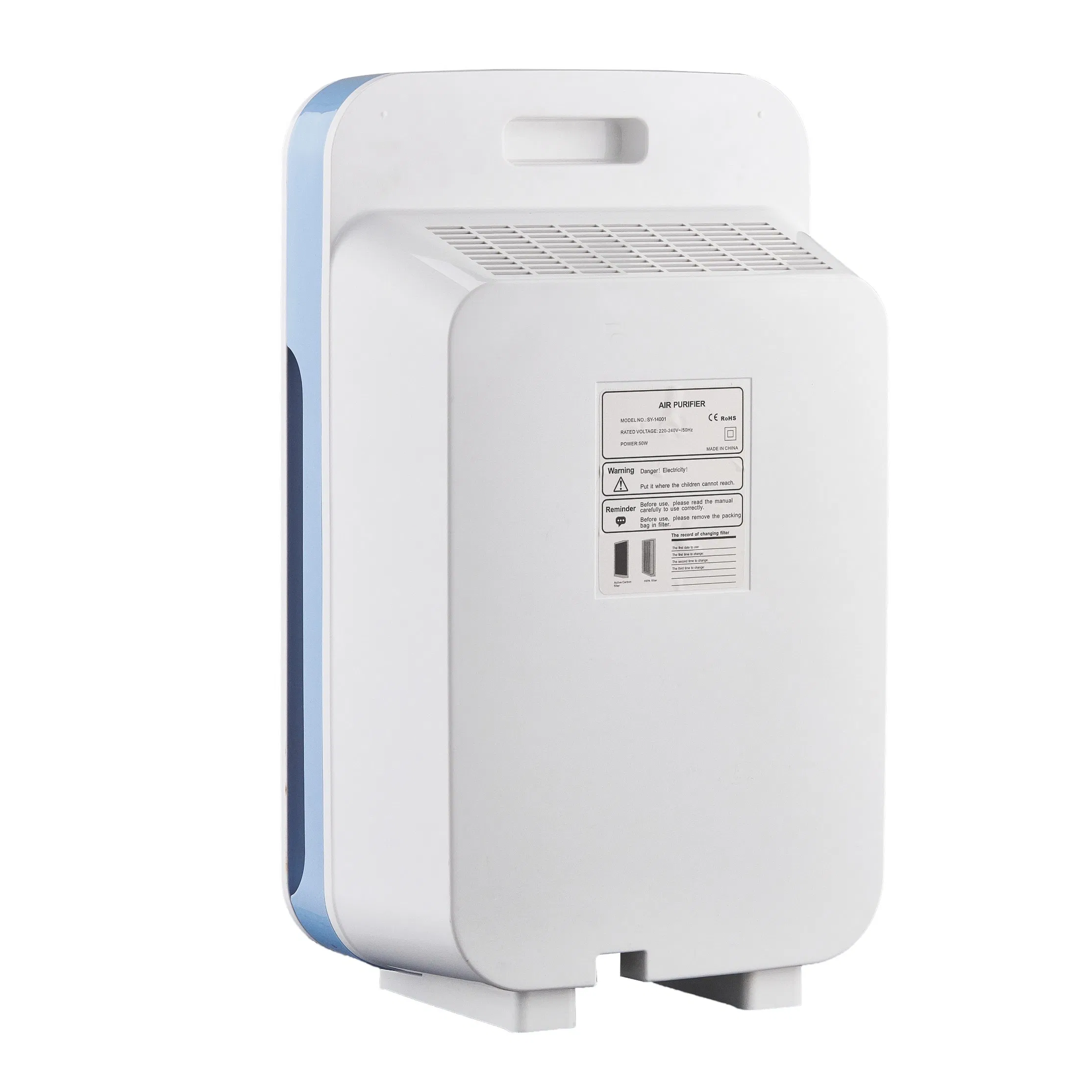 Air Cleaner with Ionizer Standing Room Purify Air with HEPA Filter Office Air Purifier Bk-02