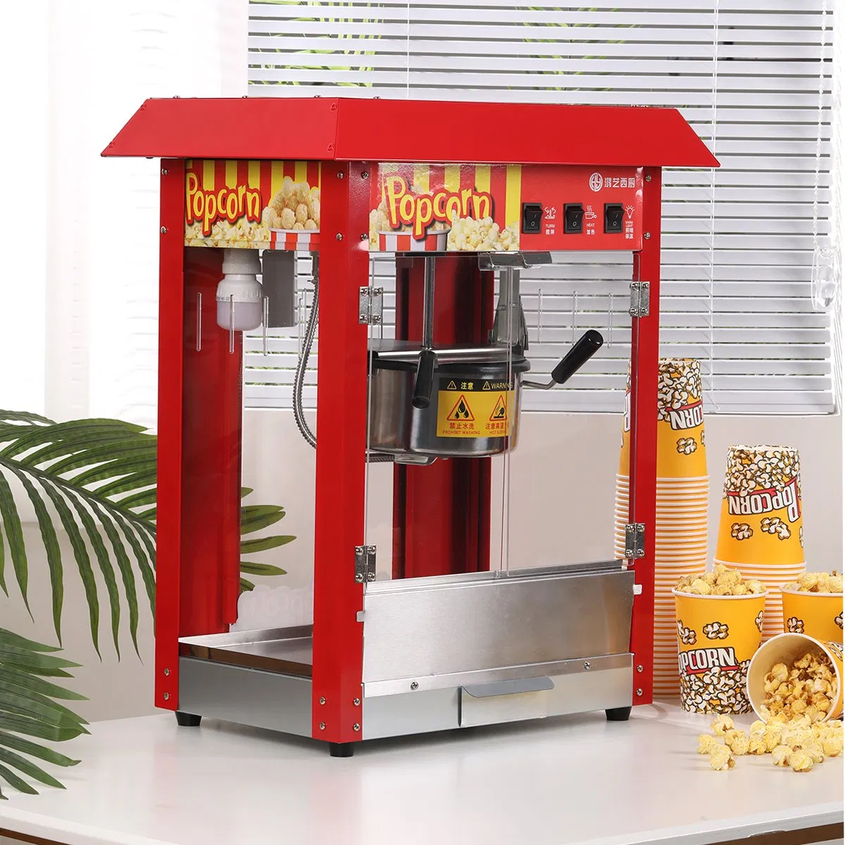 Semi-Automatic Popcorn Making Machine for Casual Food Factories