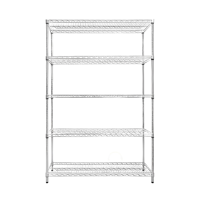 Epoxy Coating and Chrome Plated Layers Mobile Metal Wire Shelving