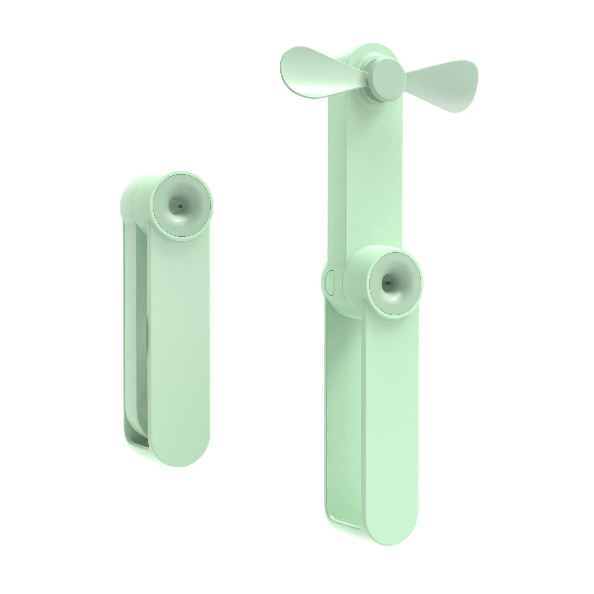 Cross-Border Explosion Mini Fan Handheld Folding Electric Fan Student Outdoor Portable Bass Fan Sub Charging