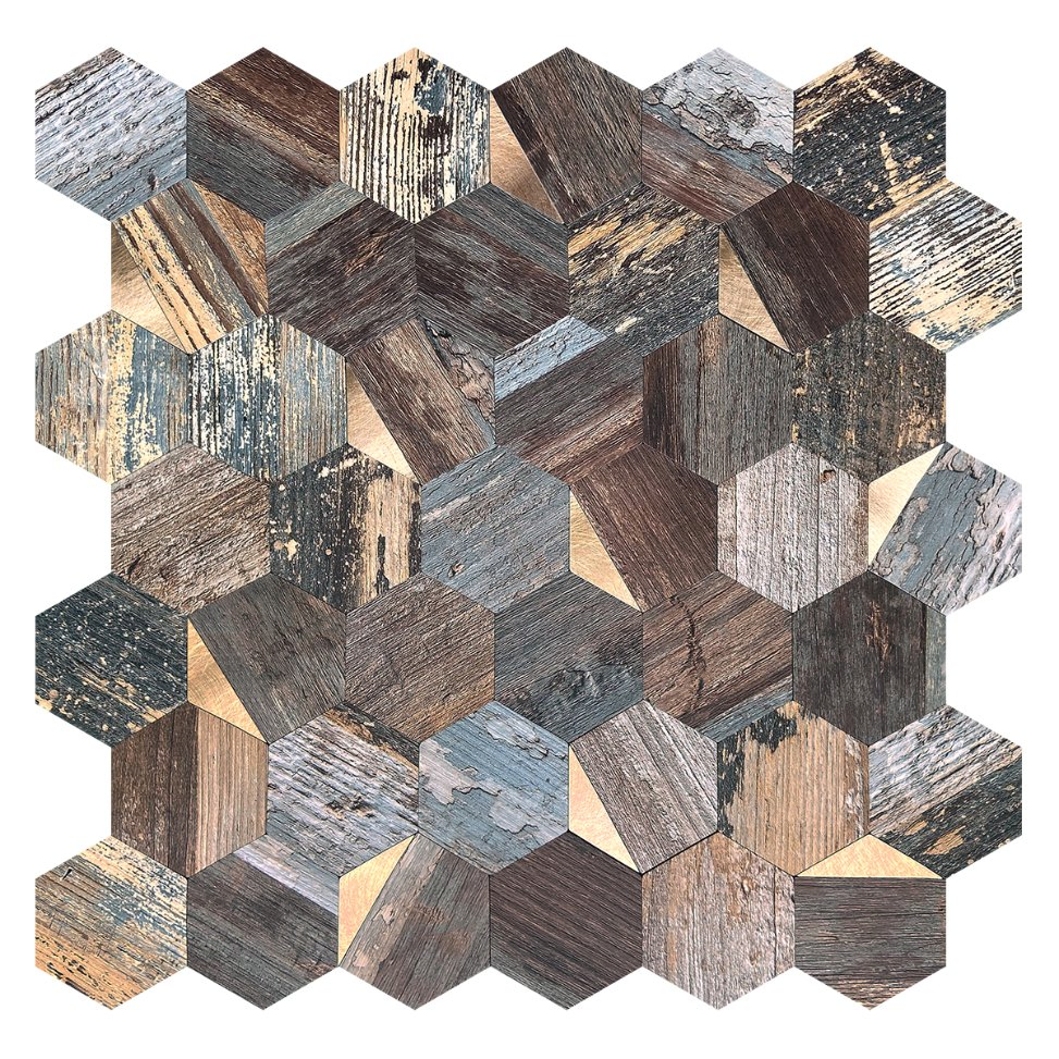 China Kitchen Mural 3D Wall Metallic Peel and Stick Mosaic Tile with Good Price Mosaic-3mm Aluminum