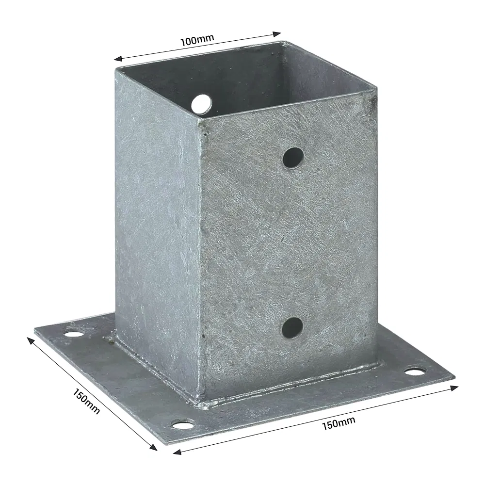 Грунтовый анкер квадратный с оттяжкой, оцинкованный