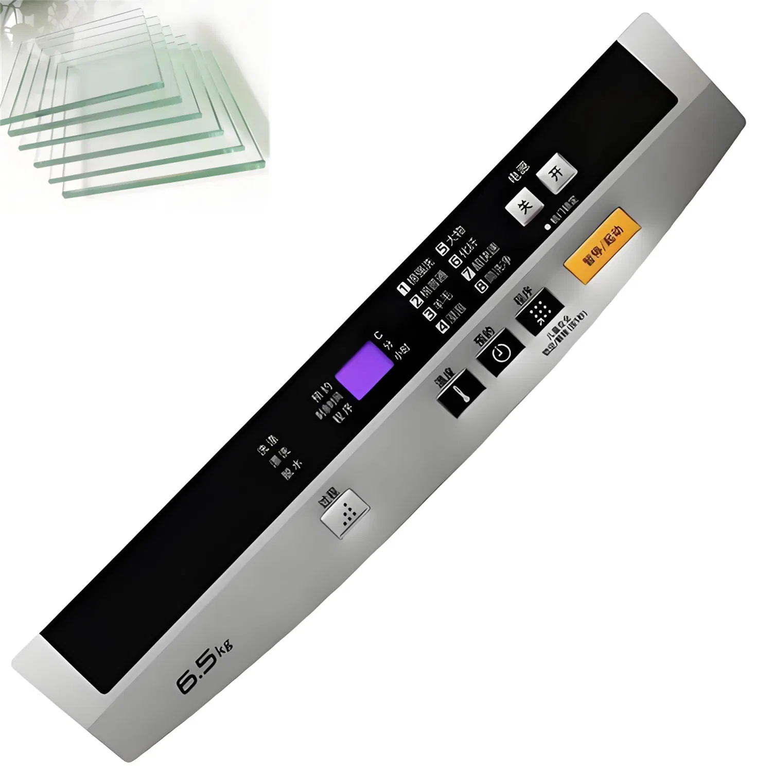 Touch Panel Cover Tempered Float Glass for Front Door Washing Machine