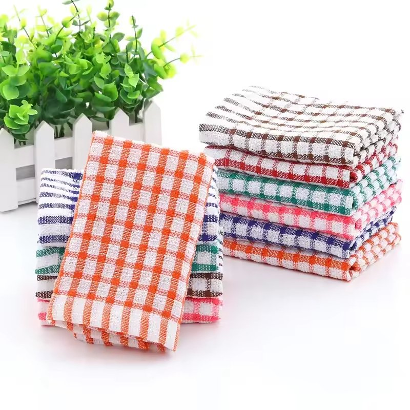 Plain Tea Towels Sets for Cooking Baking Wholesale Bulk Kitchen Towel Set