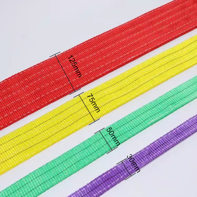 3 Tons Load-Bearing 7.5cm Width High Quality Lift Polyester Lifting Webbing