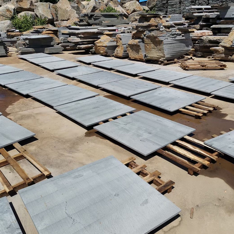 Natural Surface Meshed Black Basalt Lava Paving Stone for Landscape Garden/Driveway