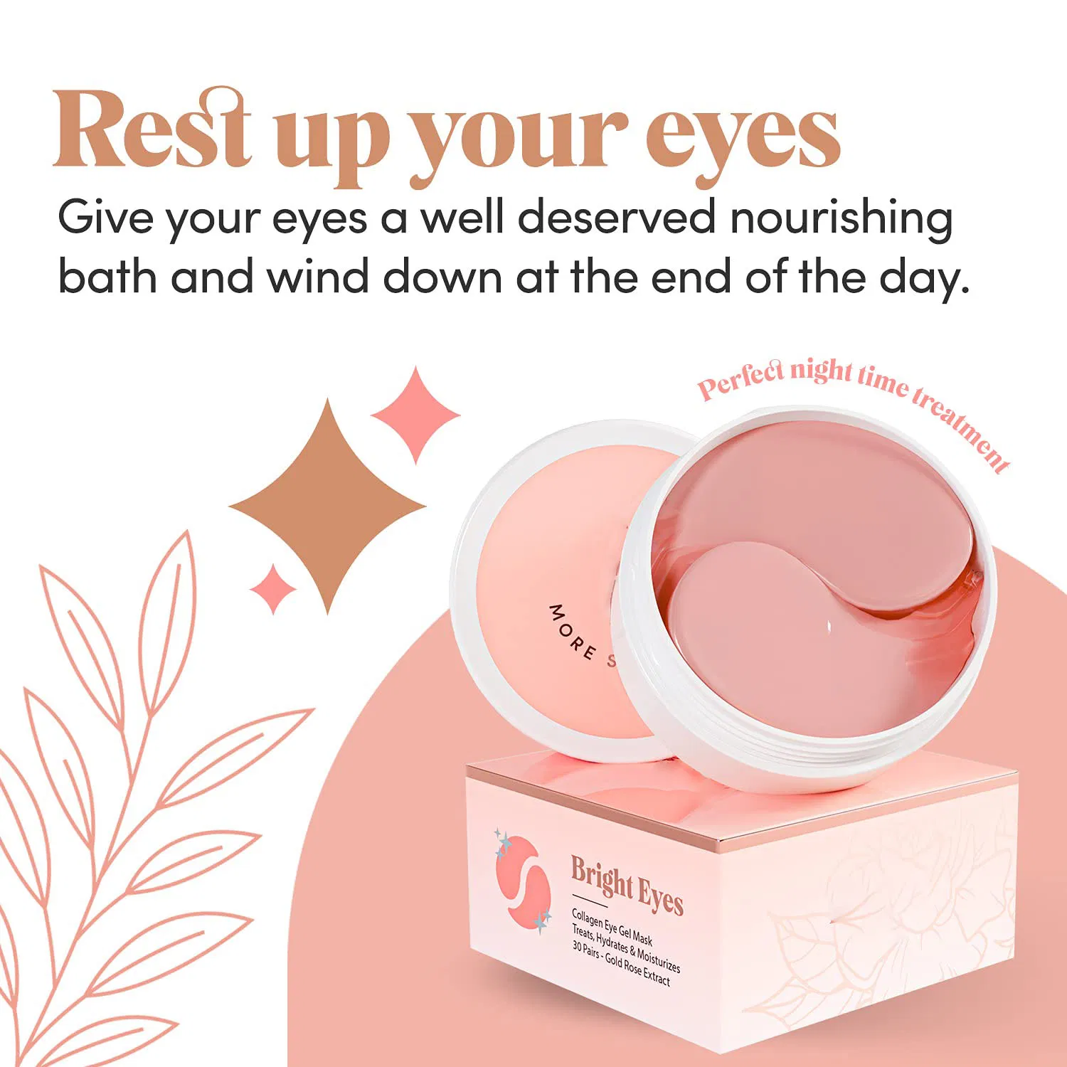 Private Label Dark Circle Hyaluronic Acid Collagen Crystal Eye Pad Patch Mask