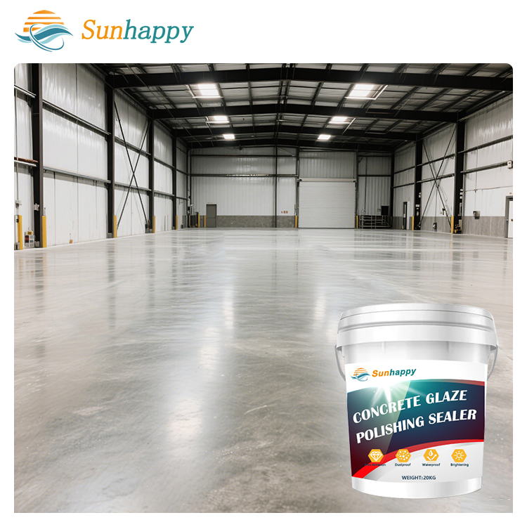 Mold-Inhibiting Waterproof Cement Floor Brightener Anti-Fouling Dustproof Water-Based Concrete Glaze Polishing Sealer