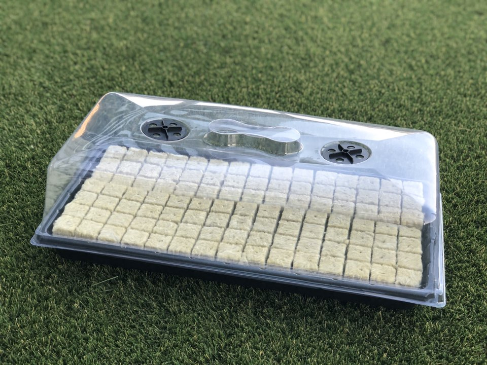 Hydroponics 72 Cell Garden Seed Germination Tray Chamber Kit with Heat Mat Seedling Trays