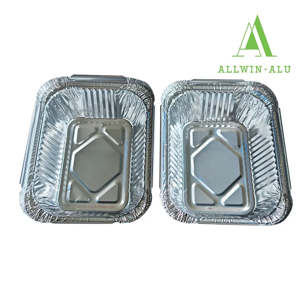 9oz 260ml Disposable Takeout Pan Recyclable Aluminum Foil Food Container with Cover
