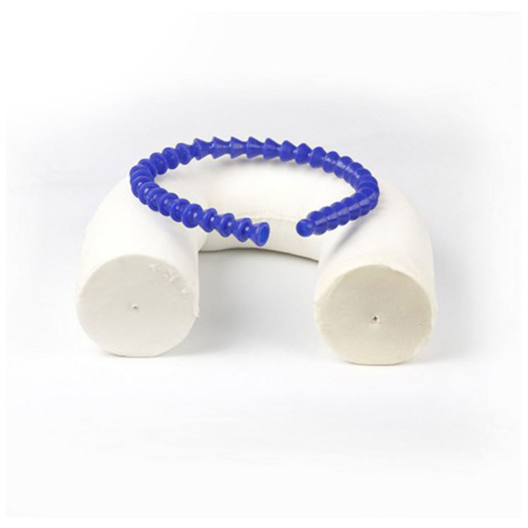 Neck Pillow for Travel Home, Portable Head Cervical Support Rest Cushion Twist Adjustable Bendable Memory Foam Roll Pillow