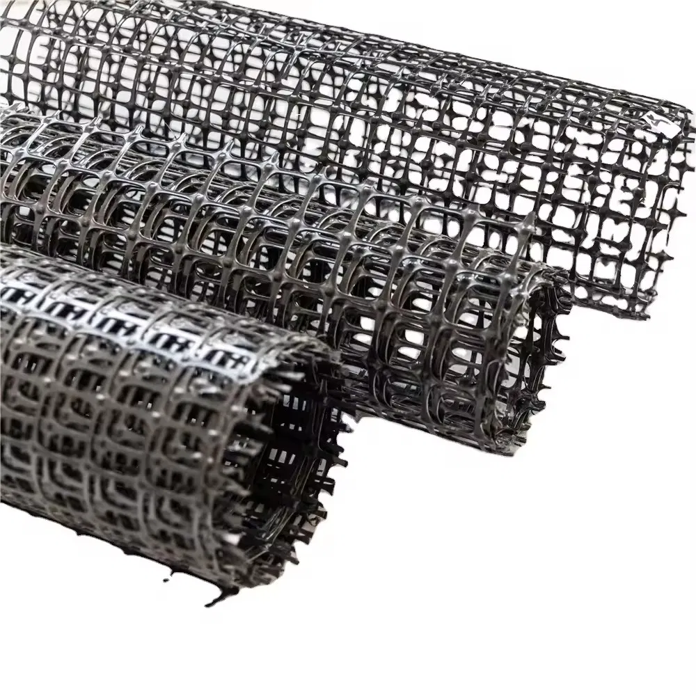 High Quality Biaxial Plastic Geogrid PP Biaxial Geogrid for Road Construction