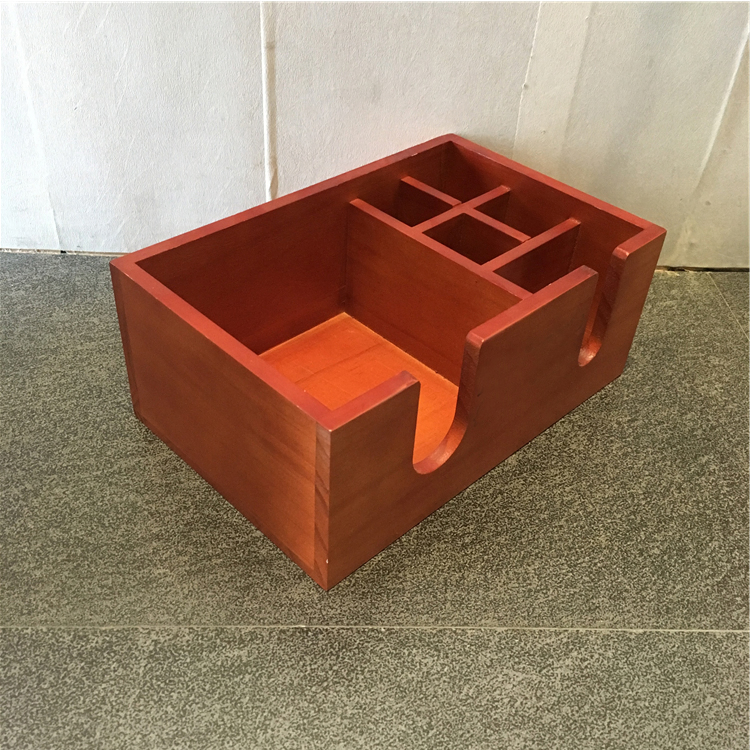 Solid Pine Wooden Paper Holder Napkin Wooden Bar Caddy for Miller Shiner Bock Inchmoan J&B