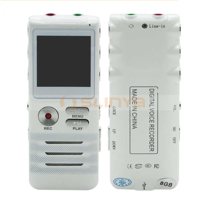 Портативный диктофон с шумоподавлением и двумя микрофонами