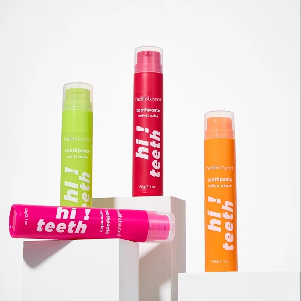 Toothpaste Dentifrice Yellow Peach Fragrance Tooth Whitening Toothpaste for Travel Use