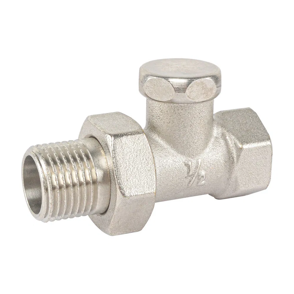 Bsp Thread Metal Lockshield House Heating Forged Brass Thermostatic Radiator Valve