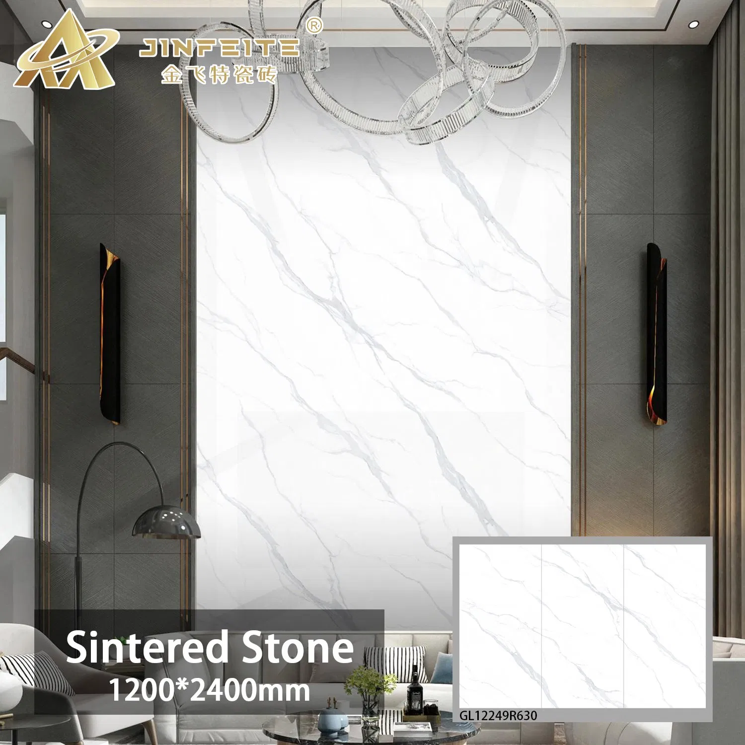 Quality White Porcelain Sintered Stone for Durable and Attractive Floors