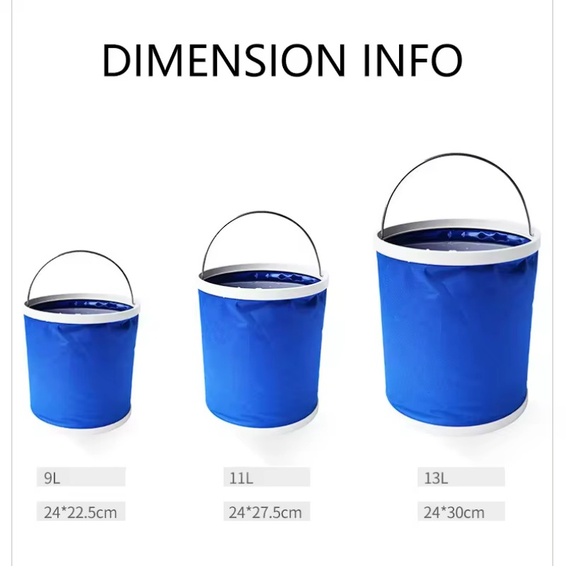 Promotional Hot Sale New-Style Portable PVC Multi-Function Folding Fishing Bucket Storage Container