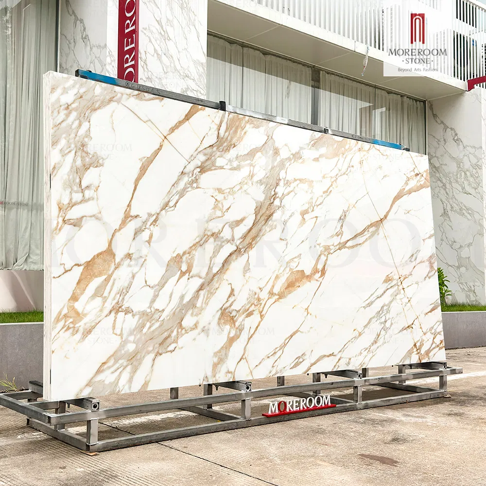 Золотой мраморный керамогранит 1600x3200 мм