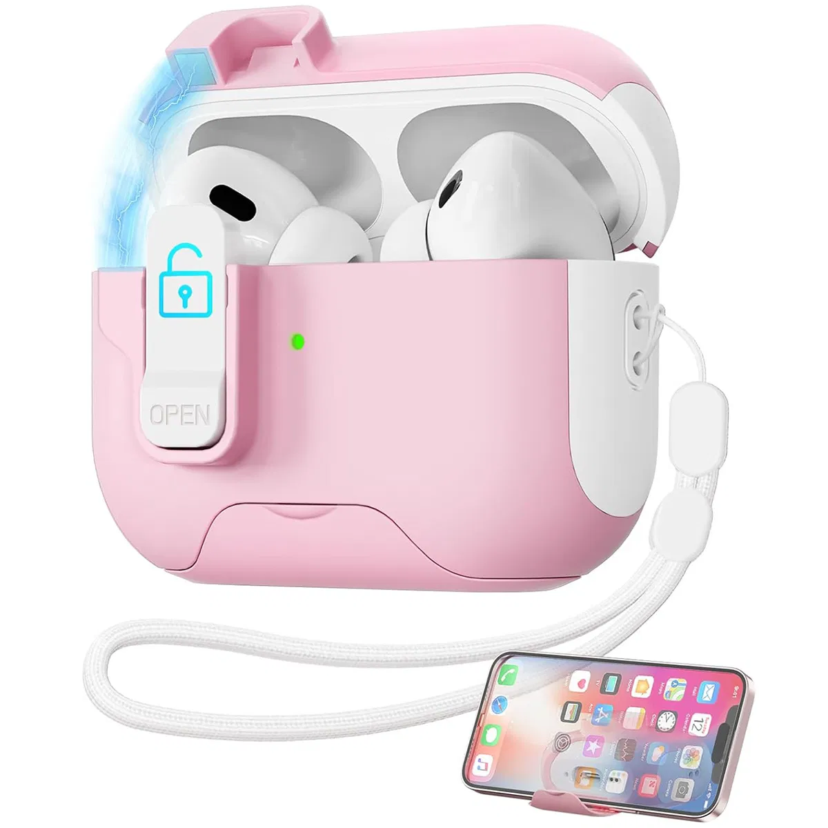 Чехол для AirPods Pro 3, защитный футляр с откидной крышкой