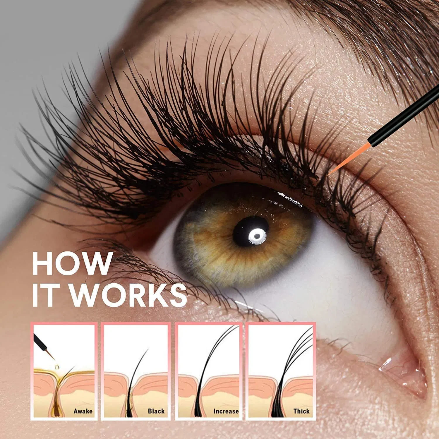 OEM Customized Self -Owned Brand Wholesale Natural Eyelashes Growth Serum