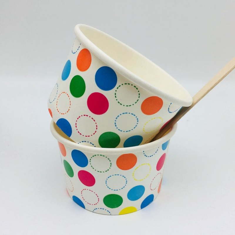 Compeptitive Price Double PE Coated Disposable Ice Cream Paper Cup