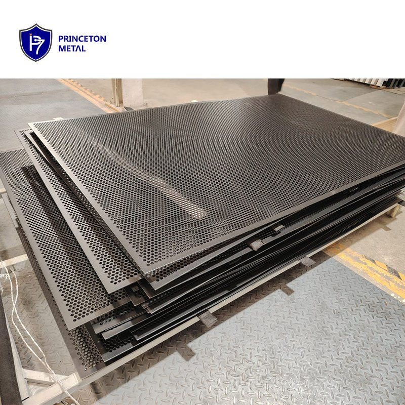 Outdoor DIY Easy Assemble Black Aluminum Perforated Pool Fence Panels Australia Standard