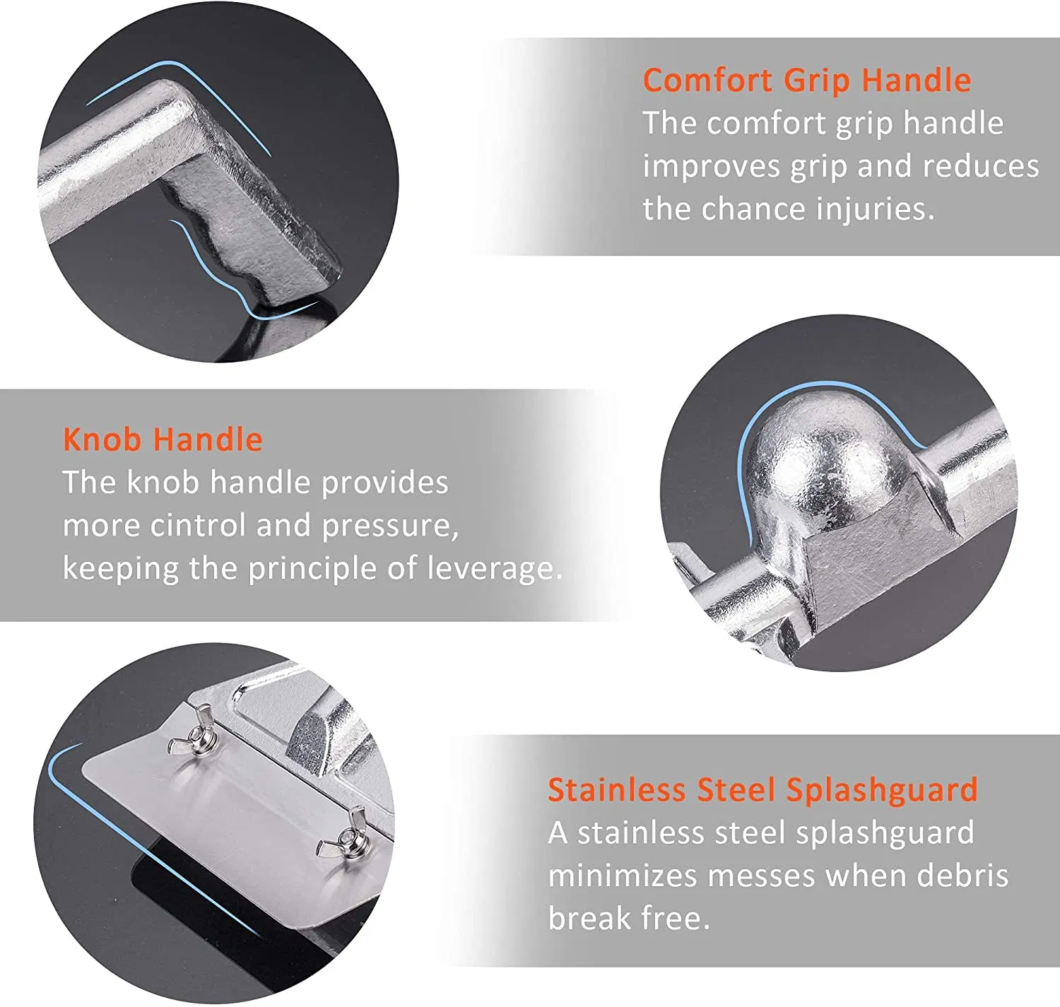 Commercial Manual BBQ Heavy Duty Griddle Scraper Aluminium Grill Scraper Cleaning Scraper