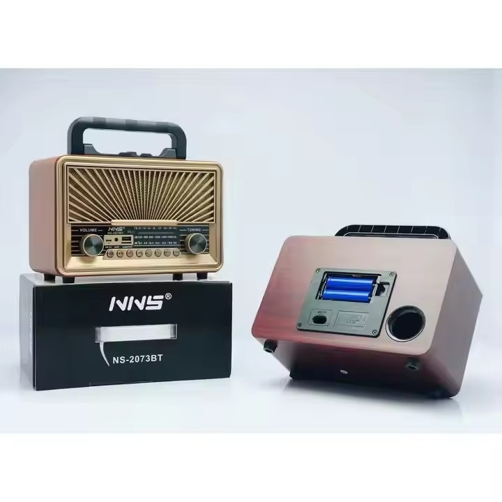 Ретро радио NS-2073BT с Bluetooth, деревянный корпус