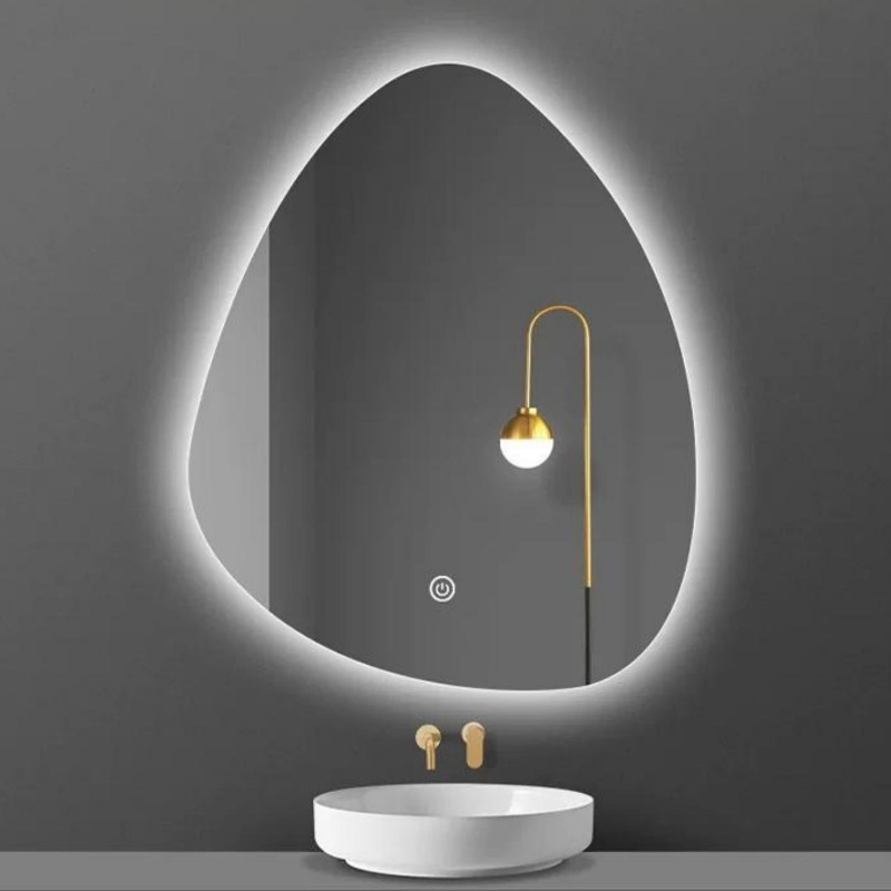Irregular Wavy Illuminated Touchable Backlit LED Mirror with Defogger Hot Sell