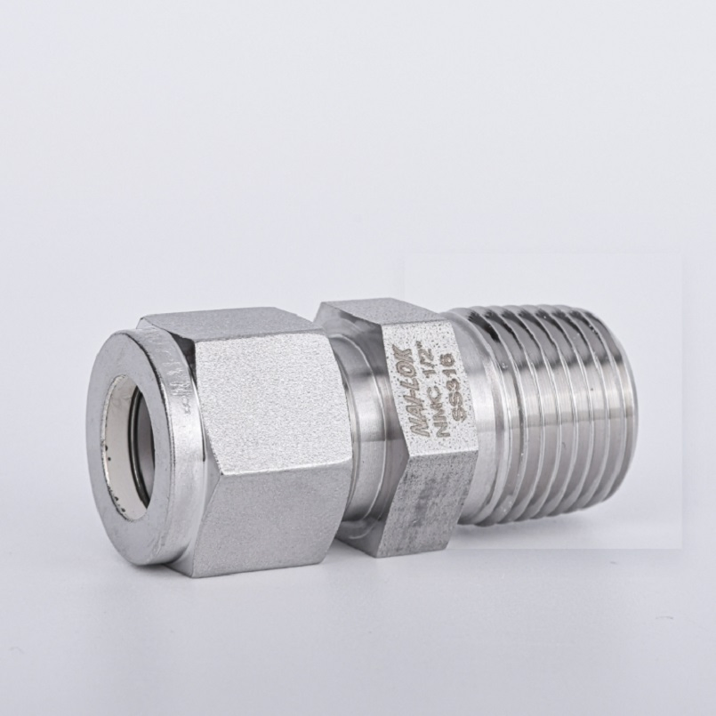 Nai-Lok 1/4" Od SS316 Compression Union Fitting Female to Male Connector for Instrumentation Tubing