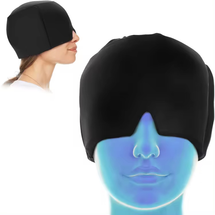 Health Care Suppliers Reusable Cold Therapy Wearable Ice Pack Head Wrap Headache Relief Hat Migraine Cap Mask