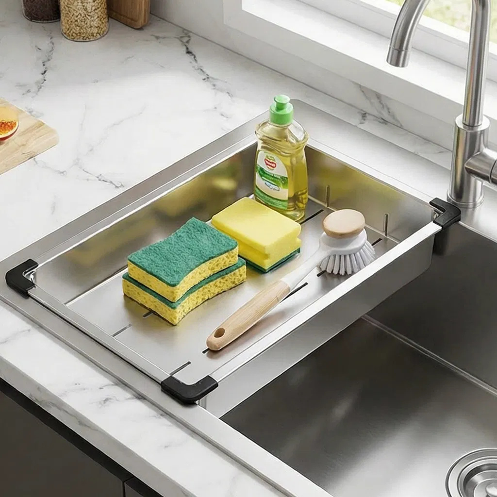 Premium Stainless Steel Sink Drain Basket for Kitchen Use