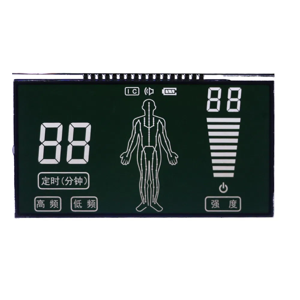 Массажер с сегментным дисплеем и выбором режимов