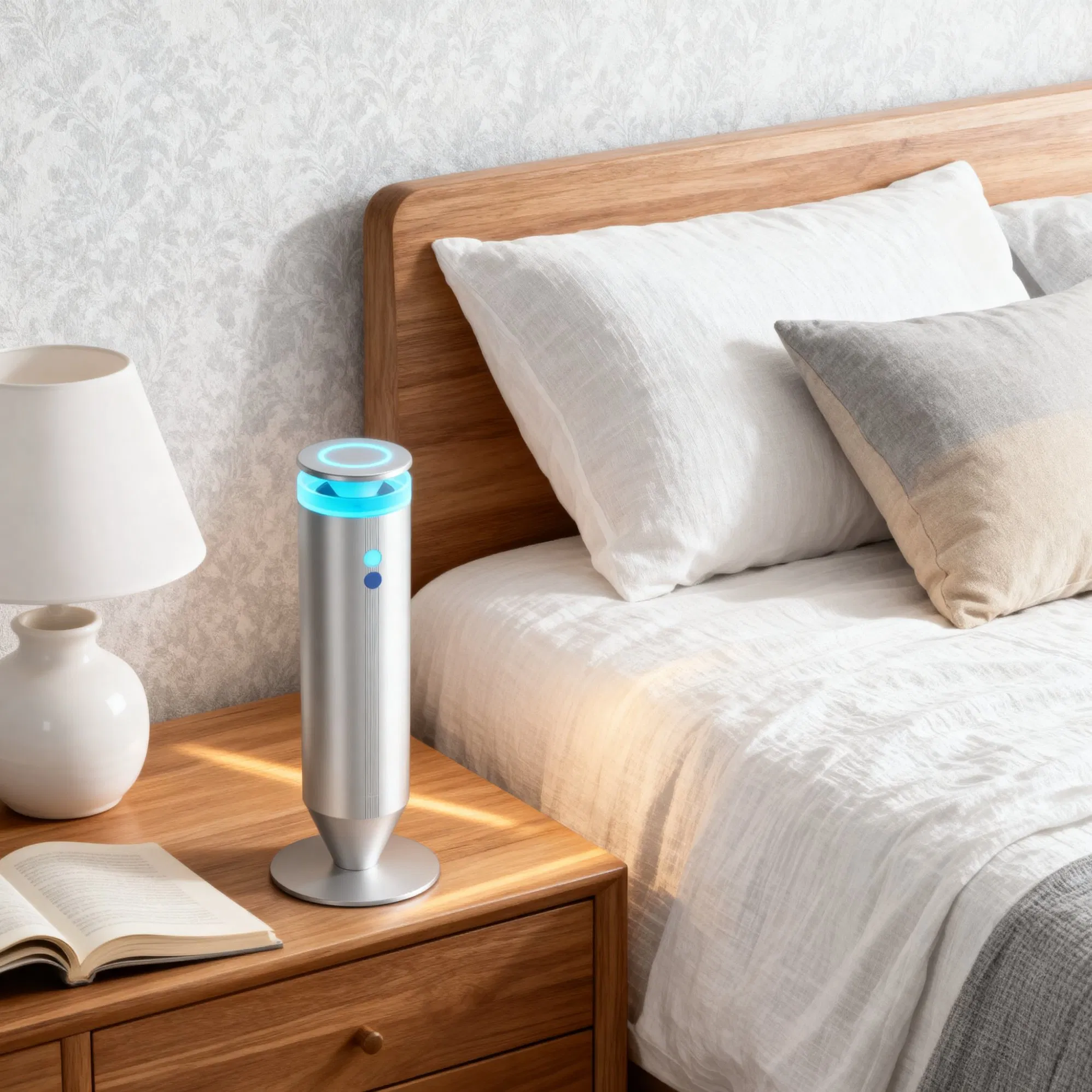 Aluminum Alloy Wireless Electric Fragrance Diffuser Machine Desktop Waterless Tower Type Aroma Scent Diffuser