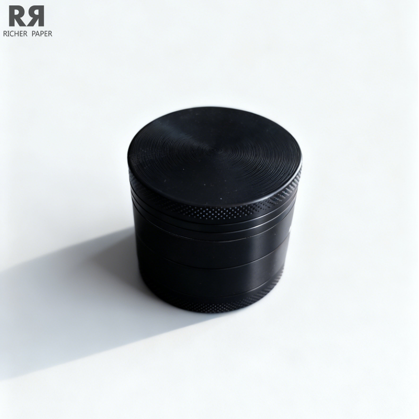Black Custom Logo Smoking Accessories Tobacco Cigarette Herb Grinder
