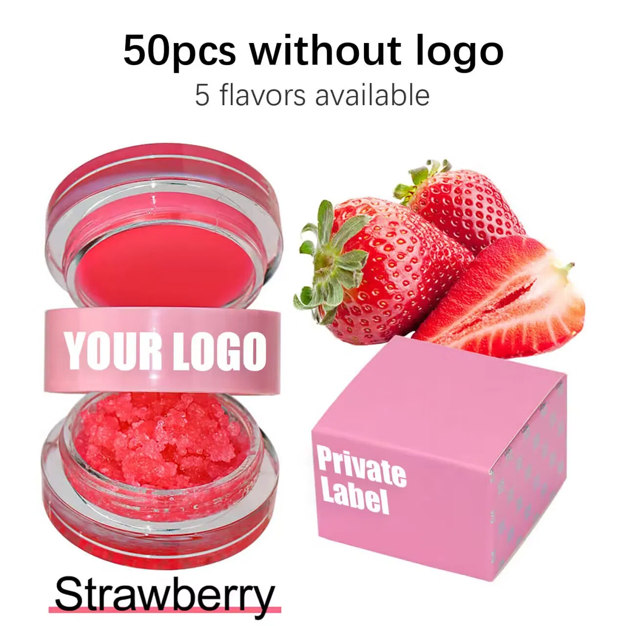 2 in 1 Lip Balm Private Label Lip Scrub Custom Lip Mask