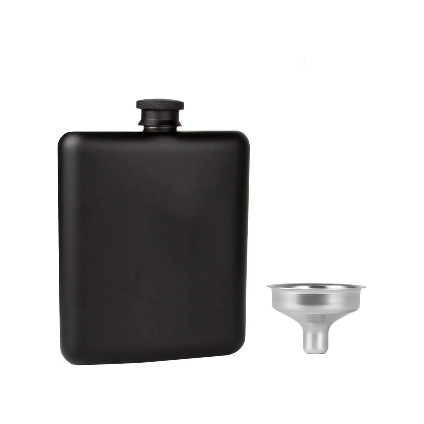 8 Oz Matte Black 18/8 Stainless Steel Pocket Leak Proof Hip Flask with Funnel for Beneagles Georgia Moon