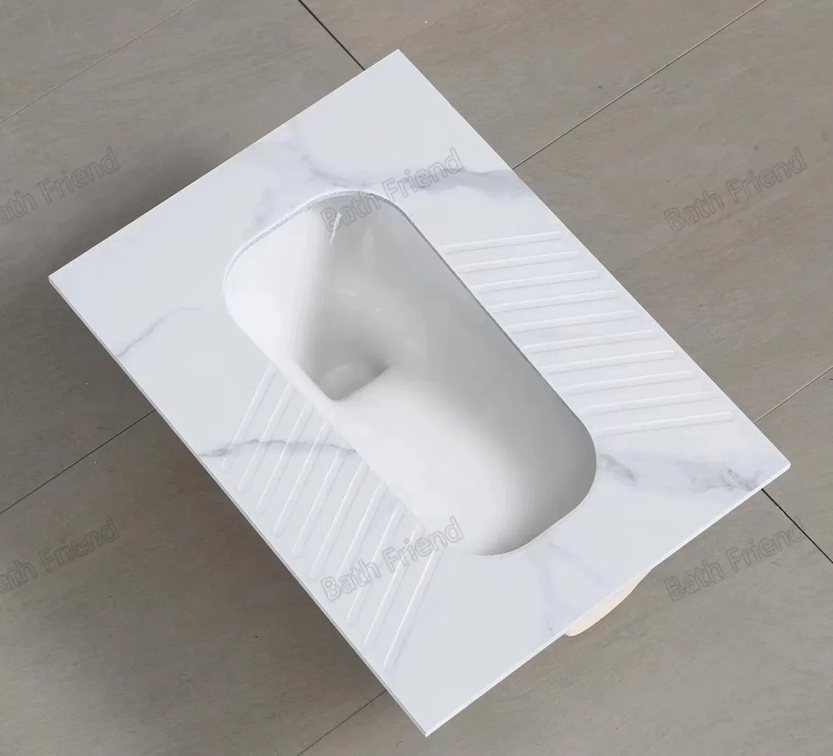 Bathroom Sanitary Ware New Modern Squat Pan Toilet with S-Band Deodorant Rock Slab Squatting Pan