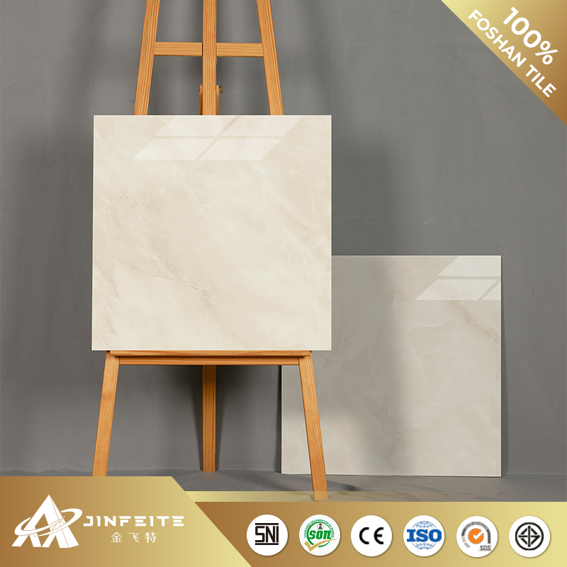 Glossy Surface Beige Colour Marble Tile for Bathroom and Living Room Hot Sell Low Price
