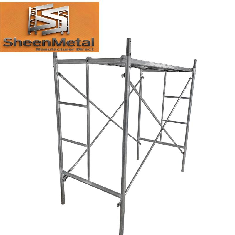 Galvanized Door Type Ladder Scaffolding Specifications Through Frame for Building