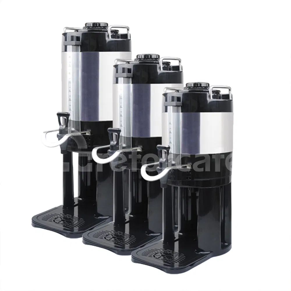 Americano Stainless Steel Hot Tea Soy Milk Water Commercial Coffee Dispenser Thermos Coffee Server with Stand